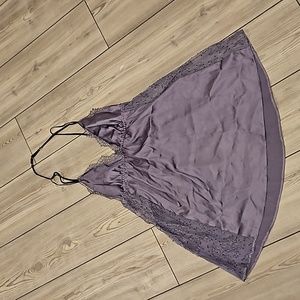 Victoria's Secret Satin and Lace Babydoll size Medium in purple